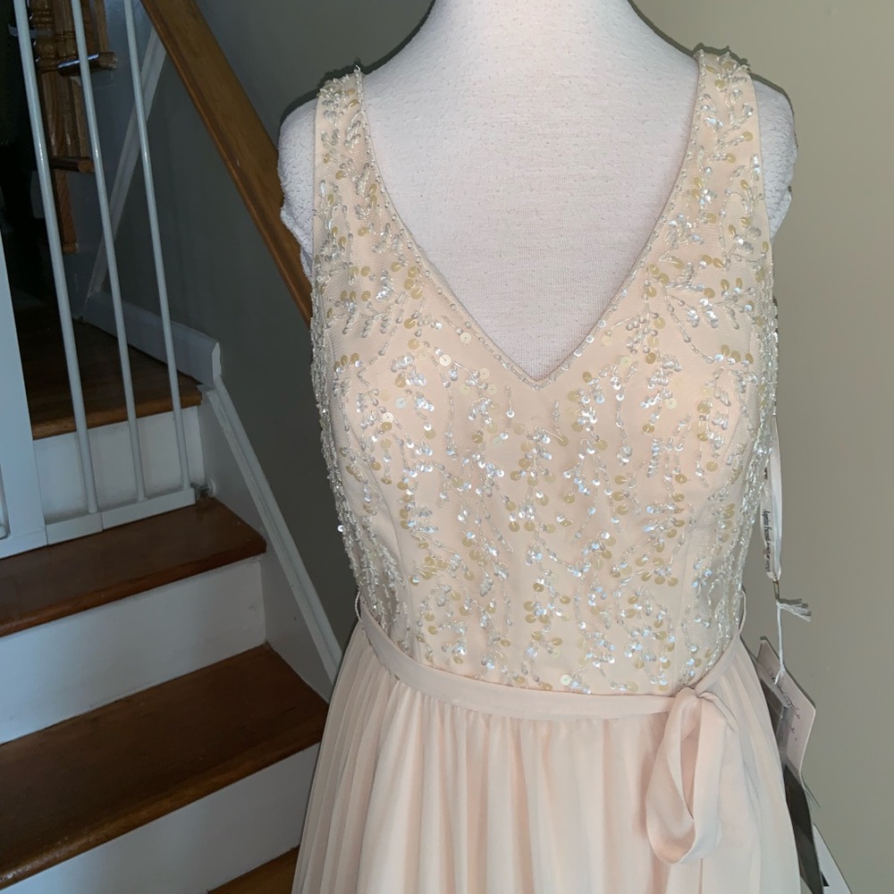 Mori Lee 20472 champagne size 14 - Picture 3 of 8